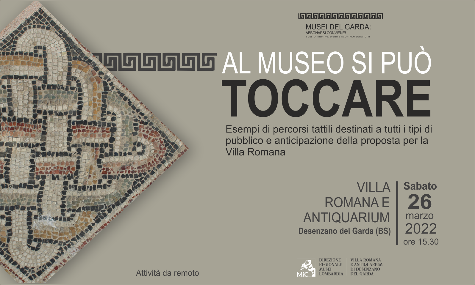 Al museo si può toccare